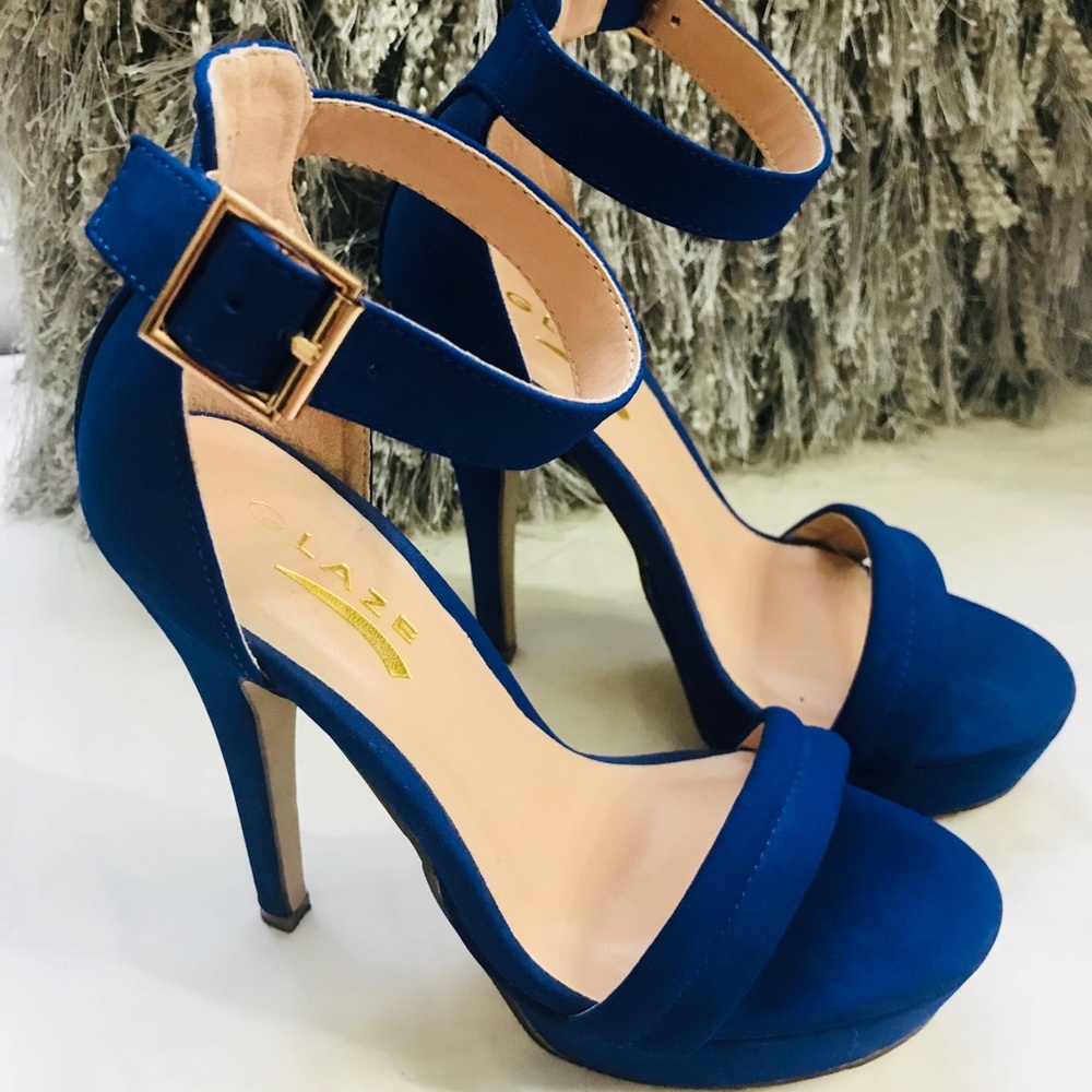 Sexy royal blue Glaze heels Size 5.5